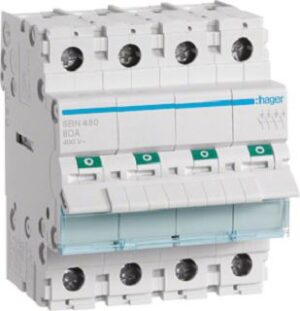 Hager Ausschalter 4-polig 80A SBN480 – Bild 1