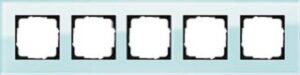 Gira Abdeckrahmen 5-fach Esprit Glas mint 021518 – Bild 1