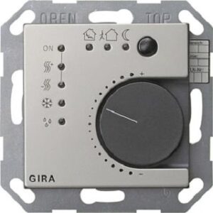 Gira KNX Stetigregler Tasterschnittst. System 55 Edelstahl 4-fach 2100600 – Bild 1