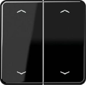 Jung Serienwippe, Symbol Pfeil  für KNX Taster, Serie CD, schwarz CD102PSW – Bild 1
