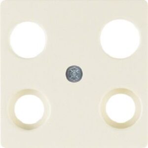 Berker Zentralplatte weiß für 4-Loch Antennendose 148302 – Bild 1