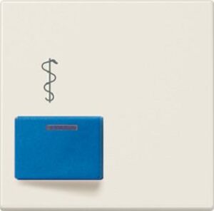 Jung Abdeckung für Ackermann Ruftaster mit Beruhigungslampe A022A-2 – Bild 1