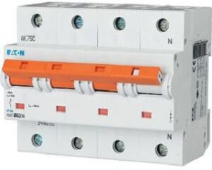 Eaton LS-Schalter 25kA 3P+N C63A 6TE PLHT-C63/3N – Bild 1