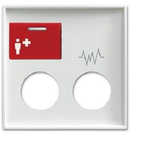 Busch-Jaeger Zentralscheibe, alpinweiß,  Rufsysteme, Licht-Ton-Rufsysteme 2548-071D-914 – Bild 1