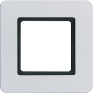 Berker Rahmen 1-fach aluminium LED-Beleuchtung 10116174 – Bild 1