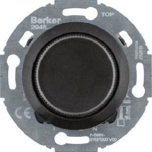 Berker Nebenst.-Einsatz für Uni-Dd 1930/Gl/R.cl., schwarz 294511 – Bild 1