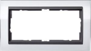 Gira Abdeckrahmen 2-fach Event klar weiss Einsatz anthrazit 1002728 – Bild 1