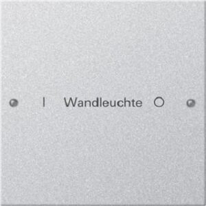 Gira Wippenset 1-fach beschriftbar System 55  Aluminium 220126 – Bild 1