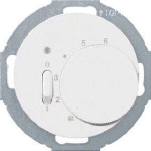 Berker Temperaturregler polarweiß glänzend 20302079 – Bild 1