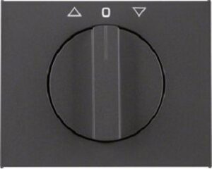 Berker Zentralstück mit Drehknopf J-D-Sch K.1 anthrazit 1077710600 – Bild 1