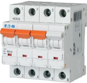 Eaton (Installation) LS-Schalter mit Beschriftung B 63A, 3p+N PXL-B63/3N – Bild 1