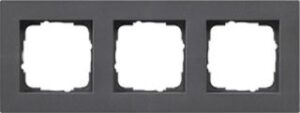 Gira Abdeckrahmen 3-fach flach E2 Anthrazit 0213235 – Bild 1