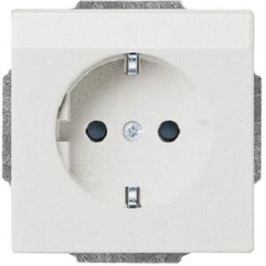 Busch-Jaeger SCHUKO Steckdosen-Einsatz future linear Beschriftung alusilber 20EUCNB-83 – Bild 1