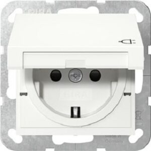 Gira SCHUKO-Steckdose KD + SH System 55 Reinweiß matt 441427 – Bild 1