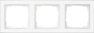 Gira Abdeckrahmen 3-fach E2 reinweiss transp.bruchsicher 071322 – Bild 1
