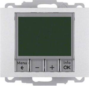 Berker Temperaturregler aluminium mit Zentralstück 20447103 – Bild 1