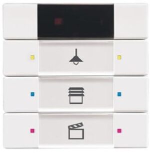 Busch-Jaeger Bedienelement 3/6-fach programmierbar mit Infrarotschnittst. 6129/01-84 – Bild 1