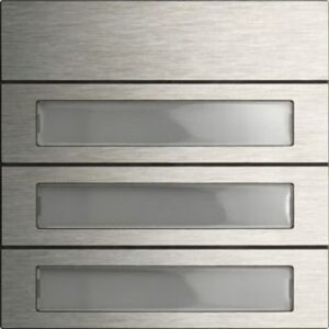 Gira Ruftastenmodul 3-fach System 106 Edelst ahl V4A 5533914 – Bild 1
