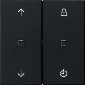 Gira S3000 Bedienaufsatz Memory System 55 Schwarz matt 5363005 – Bild 1