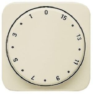 Busch-Jaeger Zentralscheibe Zeitschaltuhr Duro 2000 SI weiss 1770-212-102 – Bild 1