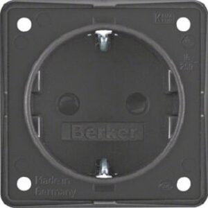 Berker Schuko-Steckdose anthrazit mit Steckklemmen 947792505 – Bild 1