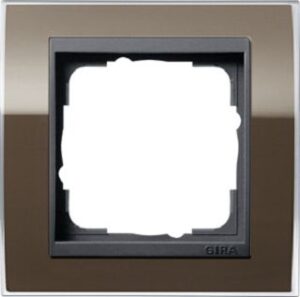 Gira Abdeckrahmen 1-fach Event für anth. Einsätze klar braun 0211768 – Bild 1