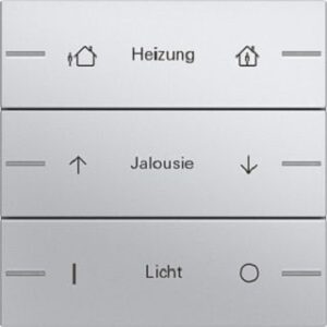 Gira Wippenset 3fach individuell für Tastsensor4 System 55 Aluminium 576326 – Bild 1