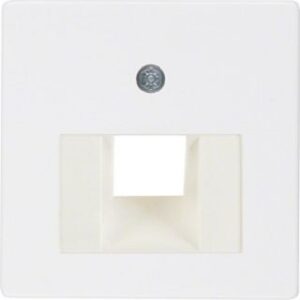 Berker Zentralplatte polarweiß für UAE-Anschlussdose 146809 – Bild 1