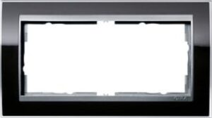 Gira Abdeckrahmen 2-fach Event klar sw Einsatz alu 1002736 – Bild 1