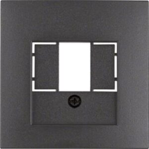 Berker Zentralstück anthrazit matt für TAE-Steckdose 10331606 – Bild 1