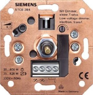 Siemens UP-NV-Dimmer 60-600W DELTA Plus elektroweiss mit Drehknopf 5TC8284 – Bild 1