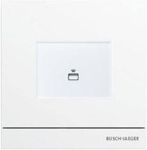 Busch-Jaeger Außenstat. mit Transp. Busch-Welcome studioweiss matt 83100/72-664 – Bild 1