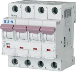 Eaton (Installation) Leitungsschutzschalter 32A, 4p,Steckkl. B PXL-B32/4 – Bild 1