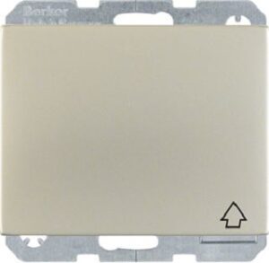 Berker SCHUKO-Steckdose Edelstahl mit Klappdeckel 47517104 – Bild 1