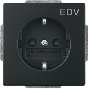 Busch-Jaeger Steckdoseneinsatz future linear schwarz-matt 250V 16A 20EUCKS/DV-885 – Bild 1