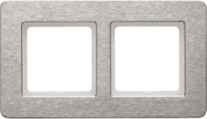 Berker Rahmen 2-fach Edelstahl gebürstet waagerecht 10226083 – Bild 1