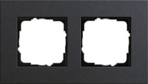 Gira 2-fach Abdeckrahmen Esprit Lin. Mplx. Anthrazit 0212226 – Bild 1
