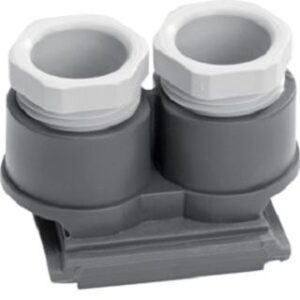 Berker Leitungseinführung 2xM20 grau matt 18893505 – Bild 1