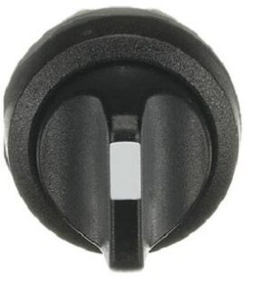 ABB Wahlschalter-Vorsatz kurz CombiLine schwarz/opak beids.Rückz. M3SS2-10B – Bild 1