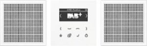 Jung Smart Radio DAB+,  Set Stereo, Serie LS, alpinweiß DABLS2WW – Bild 1