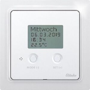 Eltako Funk-Temperaturregler Air+Floor wg  reinweiß glänzend FTAF65D-230V-WG – Bild 1
