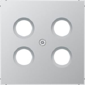 Jung SAT-TV-Abdeckung 4-Loch Aluminium für Hirschmann AL2990-4SAT1 – Bild 1