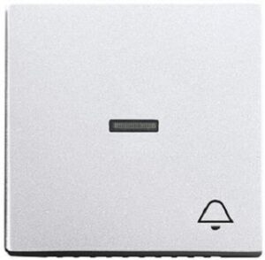 Busch-Jaeger Taster mit Symbol Klingel future linear alusilber 1789KI-83 – Bild 1