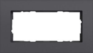 Gira Abdeckrahmen 2-fach ohne Mittelsteg Gira Esprit Aluminium Anthrazit lackiert 1002408 – Bild 1