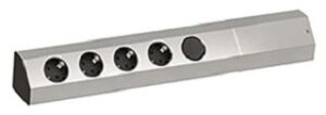 Bachmann Universalleiste 4xSchuko CASIA ALU Wand/Eck mit Schalter 923.007 – Bild 1
