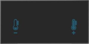 Jung Taste mit Temperatursymbol,  Serie LS, schwarz LS409T – Bild 1