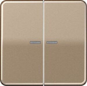 Jung EIB-Wippe 2-fach BA gold-bronze mit Symbolen CD595KO5GB – Bild 1