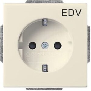 Busch-Jaeger SCHUKO-Steckdose future linear savanne/elfenbeinws 20EUCKS/DV-82 – Bild 1