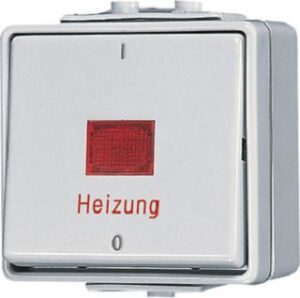 Jung Heizung-Notschalter WG600 IP44 Aus 2pol. 602HW – Bild 1