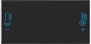 Jung Taste mit Temperatursymbol,  Serie AS/A, schwarz A409T – Bild 1